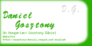 daniel gosztony business card